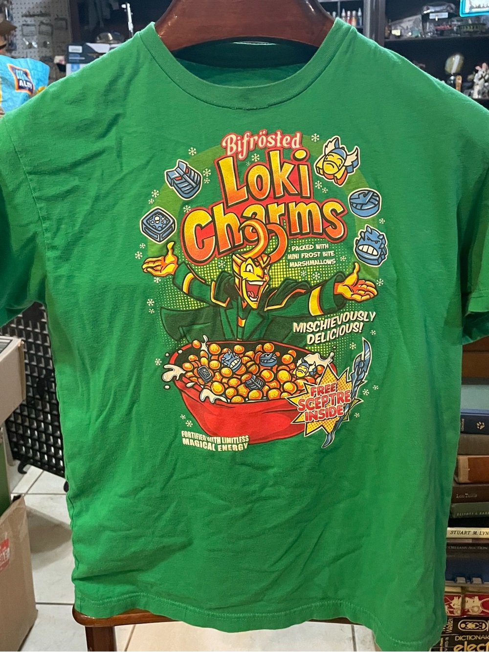 Marvel Loki Charms Kids Short Sleeve Tee - Green